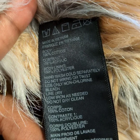 Urban Outfitters Faux Fur Lined Denim Trucker Jacket Size XS - Picture 13 of 13